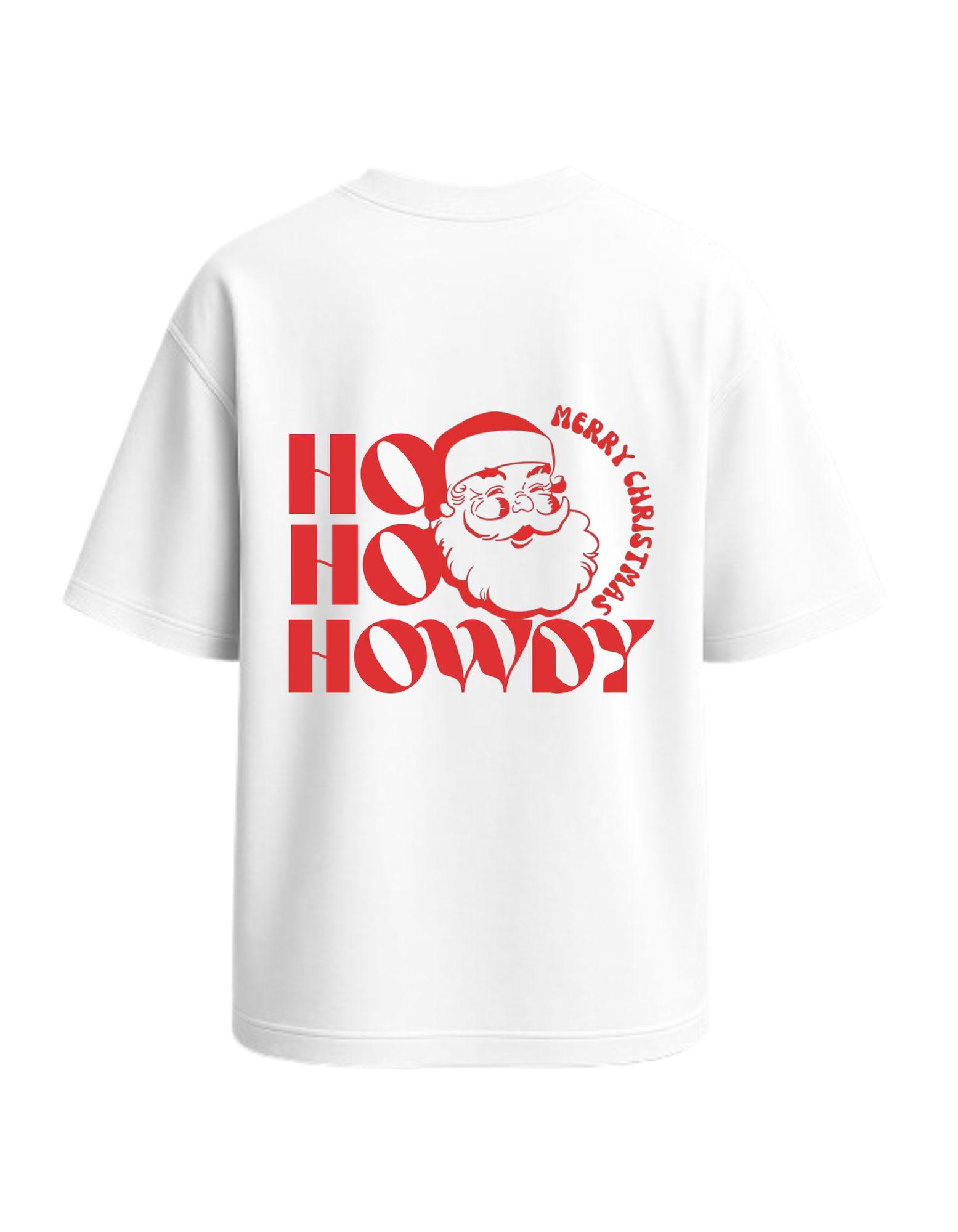 🎅 Ho Ho Howdy: Santa Oversized Tee